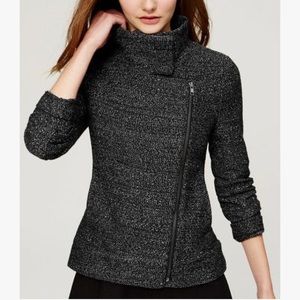 LOFT Tweed Moto Jacket